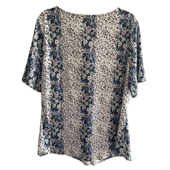 2 New Zolucky Blue Floral Summer Blouse Tops Women’s Plus Size 1X Set NWT - Picture 10 of 10